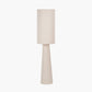 Mirissa White Slubby Handloom Fabric Table Lamp