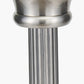 Salvatore Antique Silver Metal Table Lamp Base with Winston 35cm Taupe Handloom Tapered Lampshade