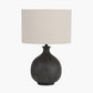 Kovu Matt Bronzed Round Ceramic Table Lamp