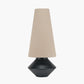 Nila Black Hammered Metal Diamond Table Lamp