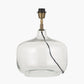 Corby Clear Glass Table Lamp Base