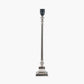 Claudius Nickel Metal Stick Table Lamp Base with Harry 30cm Black Cotton Mix Cylinder Lampshade