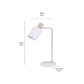 Biba Marble Footed White and Gold Table Lamp