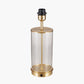 Westwood Clear Glass and Champagne Metal Table Lamp Base