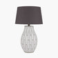 Gaudi White Stoneware Geometric Table Lamp Base