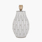 Gaudi White Stoneware Geometric Table Lamp Base