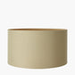 Black Honeycomb Hand Painted Metal Table Lamp Base with Harry 45cm Taupe Cotton Mix Cylinder Lampshade