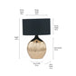 Gemini Gold Etched Ceramic Table Lamp