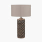 Orissa Tall Wooden Diamond Table Lamp