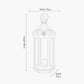 Adaline Antique Grey Wood Lantern Table Lamp