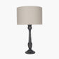 Captiva Antique Black Mango Wood Table Lamp Base