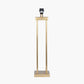 Langston Satin Brass Metal Column Table Lamp Base with Bow 40cm Forest Green Velvet Cylinder Lampshade
