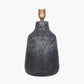 Vulcan Textured Volcanic Effect Grey Stoneware Table Lamp Base