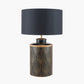Deco Black Geo Art Deco Hand Painted Table Lamp Base