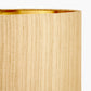Chrysler Black Art Deco Hand Painted Table Lamp Base with Stellan 35cm Gold Slubbed Silk Mix Gold Lined Cylinder Lampshade