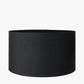 Pointer Black Hand Painted Dog Table Lamp Base with Harry 40cm Black Cotton Mix Cylinder Lampshade