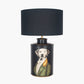 Pointer Black Hand Painted Dog Table Lamp Base
