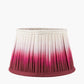 Manaia White Wash Textured Wood Table Lamp Base with Scallop 35cm Scallop 35cm Red Ombre Soft Pleated Tapered Lampshade