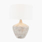 Manaia White Wash Textured Wood Table Lamp Base