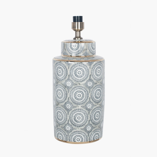 Kari Circle Pattern Ceramic Table Lamp Base