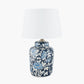 Fleur Blue Floral Ceramic Table Lamp Base