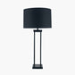 Langston Matt Black Metal Column Table Lamp Base