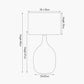 Stellar Mercurial Glass Dual Light Table Lamp