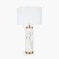 Carrara Marble Effect Ceramic Tall Table Lamp