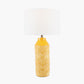 Bethan Embossed Mustard Ceramic Table Lamp