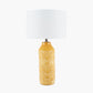 Bethan Embossed Mustard Ceramic Table Lamp