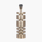 Elon Champagne Gold Metal Stacked Cylinder Table Lamp Base