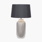 Nova Silver Textured Ceramic Bottle Table Lamp