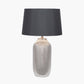 Nova Silver Textured Ceramic Bottle Table Lamp