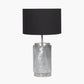 Carrara Grey Marble Effect Ceramic Table Lamp