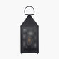 Folkstone Matt Black Metal Punched Lantern Table Lamp
