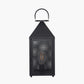 Folkstone Matt Black Metal Punched Lantern Table Lamp