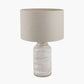 Alina White Dot Design Stoneware Table Lamp Base