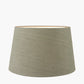 Willow White Leaf Detail Stoneware Table Lamp Base with Milos 40cm Pistachio Green Linen Tapered Lampshade