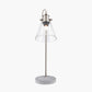 Chaplin Concrete and Brushed Chrome Table Lamp