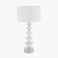 Rosa Glass and Silver Table Lamp Base