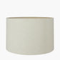 Malone Textured Apricot Squares Design Stoneware Table Lamp Base with Lino 40cm Cream Self Lined Linen Cylinder Lampshade