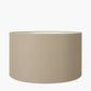 Ophelia Mercurial Glass Table Lamp Base with Henry 40cm Taupe Handloom Cylinder Lampshade