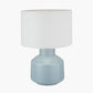Nora Duck Egg Blue Crackle Effect Table Lamp