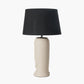 Rushmore Cream Texture Ceramic Table Lamp With Face Detail