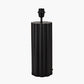 Petula Black Metal Scallop Table Lamp Base