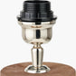 Aurelia Embossed Natural Wood Tall Table Lamp Base