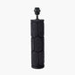 Aurelia Embossed Black Wood Tall Table Lamp Base