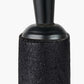 Marin Black Wood Tall Neck Table Lamp Base with Edward 40cm Natural Linen Cylinder Lampshade