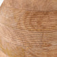 Nelu Natural Engraved Wood Dome Table Lamp Base