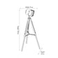 Capstan White Wash and Silver Metal Tripod Floor Lamp